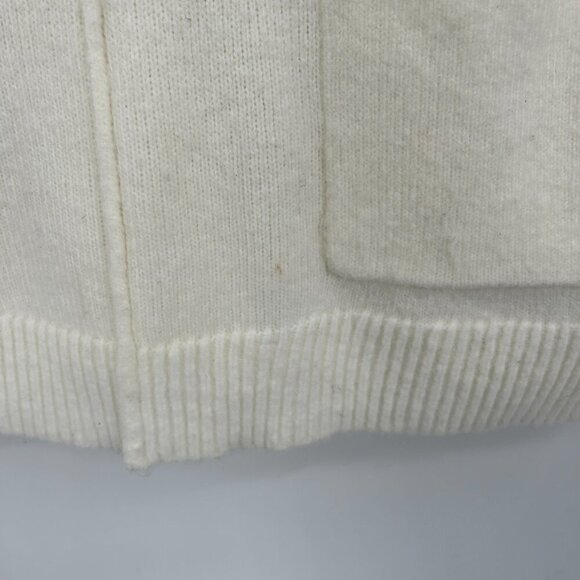 SOFT SURROUNDINGS *Flawed Ivory White Soft Wool Blend Boxy Turtleneck Sweater XL - Picture 9 of 9